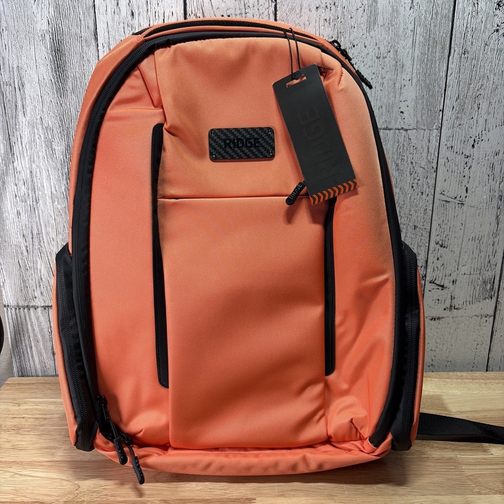 RIDGE COMMUTER BACKPACK BASECAMP ORANGE BALLISTIC NYLON Weatherproof Series 18L